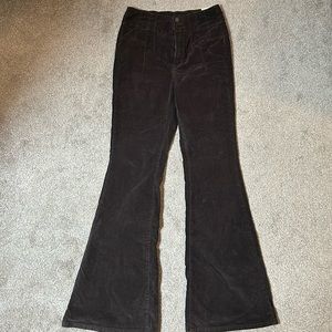 FREE PEOPLE Size 28 wide leg brown corduroy pants.